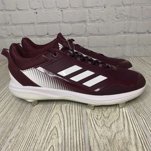 Adidas Icon 7 Metal Baseball Cleats Men’s 11.5 Burgundy White FZ1555 New